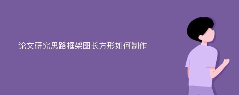 论文研究思路框架图长方形如何制作